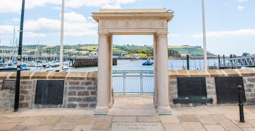 The Mayflower Steps in Plymouth